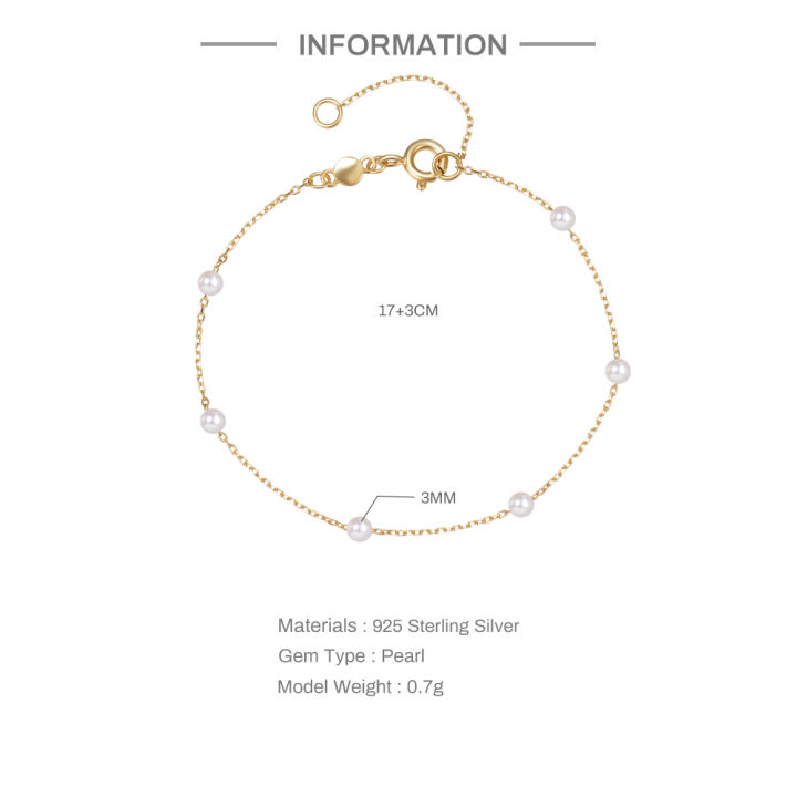 CANNER%20S925%20Sterling%20Silver%20Bracelet%20For%20Women%20Stacked%20Wear%20Temperament%20Versatile%20Pearl%20Chains%20Bracelet%20Hand%20Ornament%20Jewelry%20-%20Image%205