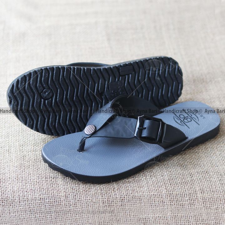 Toe-Post%20Sandal%20For%20Men%20%20Slide%20Slipper%20Anti%20Slippery%20Sandal%20R-868%20Panjabi%20Shoe%20Chapple%20Slipper%20-%20Slippers%20-%20Image%203