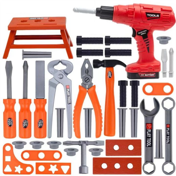 Plastic Electric Toy Drill Repair Tools Toys Simulation Power ...