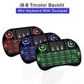 3 Colour Backlit Wireless Mini Keyboard With Touchpad Mouse- Gaming - Rechargeable - Wireless Mouse Keyboard COMBO For Android TV Box /  PC / Laptop-. 