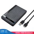 MobiCase EN01 2.5 inch Hard Drive Enclosure USB 3.0 to SATA III for 2.5 Inch SSD HDD 9.5mm 7mm External Hard Drive Case Support Max 6TB with UASP. 