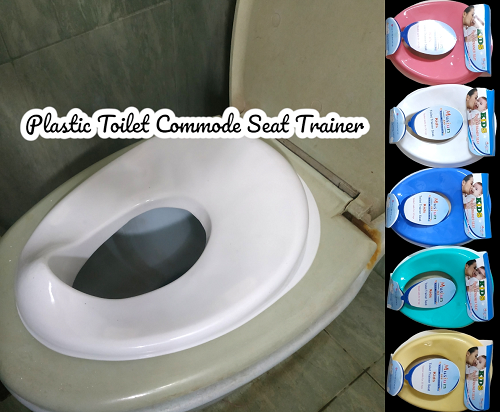 Toddler Toilet Seat Cover Plastic Bathroom Potty Training Seat (Color as per stock)