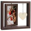 Couple Photo Frame Valentine's Day Gift Photo Holder Decorative 4x6 for Wedding Anniversary Mother's. 