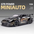 1:24 Nissan Skyline Ares GTR R35 Diecasts Toy Vehicles Metal Toy Car Model High Simulation Pull Back Collection Kids Toys. 