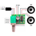 PAM8403 5V Power Audio Amplifier Board with Volume - 2 Channel 3W Volume Control Module - Dual 3W Output for Audio Enhancement. 