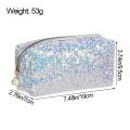 New Fashion Glitter High-capacity Makeup Bag Mermaid Sequin Pen Bag Cosmetic Storage Bag Lazy Makeup Zipper Pouch Handbags. 