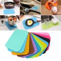 Practical Silicone Holder Mat Kitchen Heat Non-slip Resistant Trivet Pot Tray Straightener Kitchen Tools Dinnerware Mat. 