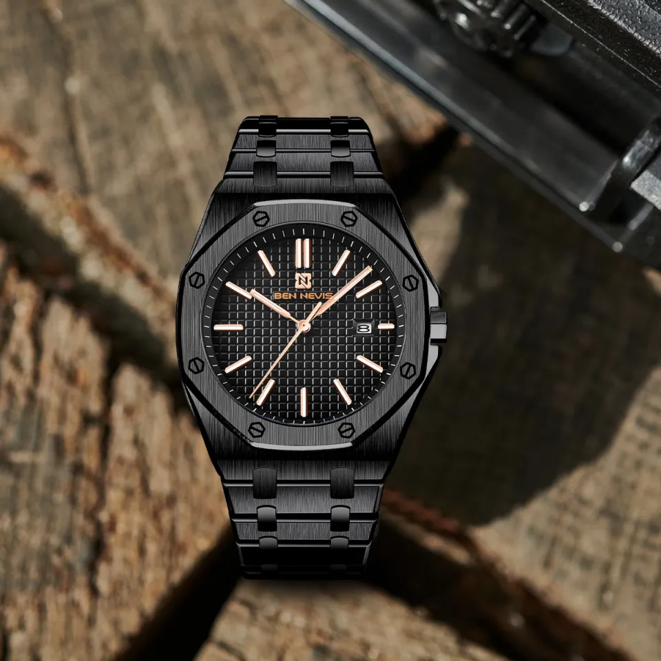 Benivi High end Business Quartz Watch Multi functional Steel Band