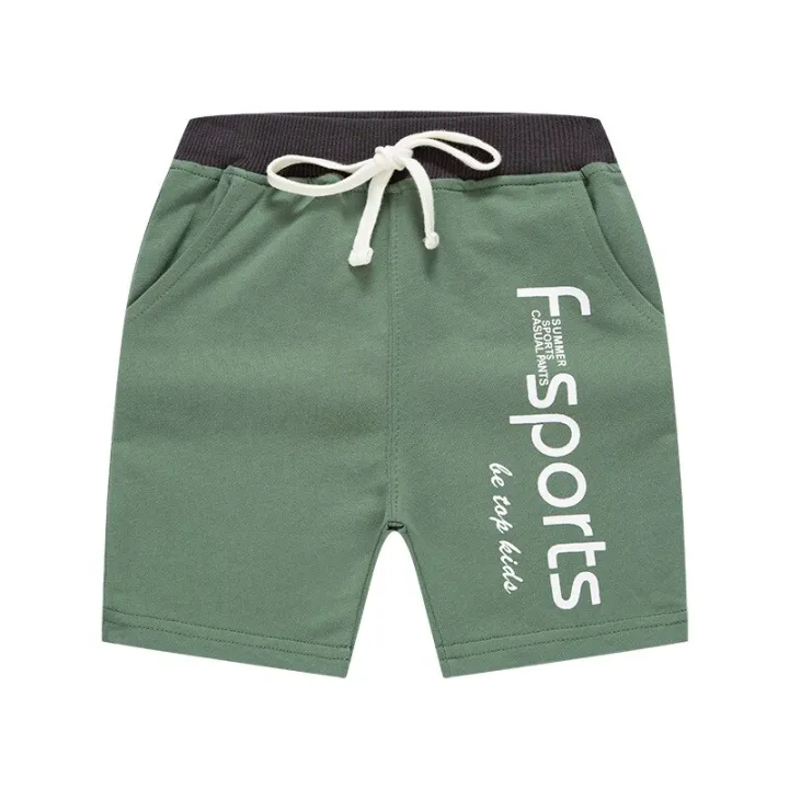 Boys%20Shorts%2012M-7Y%20Children's%20Summer%20Five-point%20Pants%20Kids%20Alphabet%20Sweatpants%20-%20Image%202