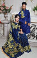 Stylish & fashionable New Matching best/Coupple Dress/For Men & Women / Saree & Panjabi/ (Combo Set)) - Panjabi - Panjabi For Men - Panjabi.