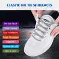 Elastic Laces Sneakers No Tie Shoe laces Round Boot Shoelaces without ties Kids Adult Quick Shoe lace Rubber Bands for Shoes. 