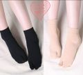 Two Finger winter Socks Japanese Style Socks black and skin colour 1 pair. 