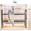 Kitchen Rack Extendible Under Sink Storage Rack Cooker Pot Pan Holder Cabinet Organizer Kitchen Organizer.