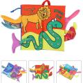 【Toy life hall】Baby Cloth Book Cartoon Animal Puzzle Learning Books with ail W ble Educational. 