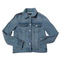 Women's Multicolor Denim Jacket Casual Vintage Style Clothing for Ladies. 
