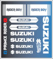 SUZUKI bike all sticker | bike modify sticker | Suzuki sticker | Bike full set Sticker- ( Waterproof & Premium quality) | customize sticker | custom sticker for bike..car modified sticker for bike.