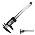 ZK 30 150mm 6 Inch LCD Digital Electronic Carbon Fiber Vernier Caliper Gauge Micrometer Measuring Tool Digital Tools Calipers-B. 
