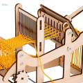 Kids DIY Traditional Wooden Weaving Loom Craft Yarn Hand Knitting Machine. 