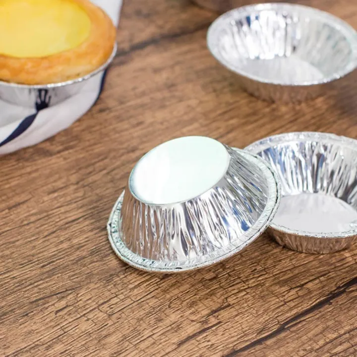50Pcs%20Desserts%20Candies%20Disposable%20Egg%20Tart%20Mold%20Fadeless%20Tin%20Silver%20Aluminum%20Foil%20Grease-proof%20Muffin%20Cake%20Mold%20Kitchen%20Tools%20-%20Image%204