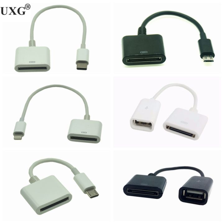Dock%2030-Pin%20Female%20To%20Usb-C%20Usb%203.1%20Usb%208pin%20Type%20C%20Male%20Short%20Charging%20Date%20Cable%20For%20Mac%20Onplus%20-%20Image%202