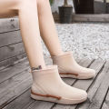 Japanese Fashion Rain Boots Women's Winter Non-Slip Low-Top Water Shoes Rubber Boots Short Rain Boots Car Wash Shopping Kitchen Shoes Rubber Shoes Tide. 