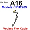 For OPPO A17 A17K A16 A16S A15 A15S A12 A7 A1K On OFF Power Volume Switch Side Key Flex Ribbon Power Volume Button Flex Cable. 