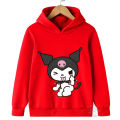 Kawaii Kuromi Hoodie For Girls Long Sleeve Sweatshirts Children Spring Autumn Sanrio Cartoon Kids Casual Hooded Pullover Tops. 