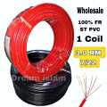 House Wiring Cable 3.0 RM Fire Proof 1 COIL Cable mm Cable BYA-FR Red And Black Electric Wiring Cable 7/22. 