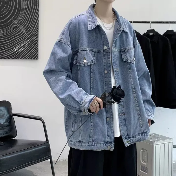 Four%20Piece%20Set%E3%80%91insFall%20Denim%20Jacket%20Men's%20Fashion%20Hong%20Kong%20Style%20Retro%20Loose%20High-Grade%20Jacket%20Korean%20Fashion%20-%20Image%206