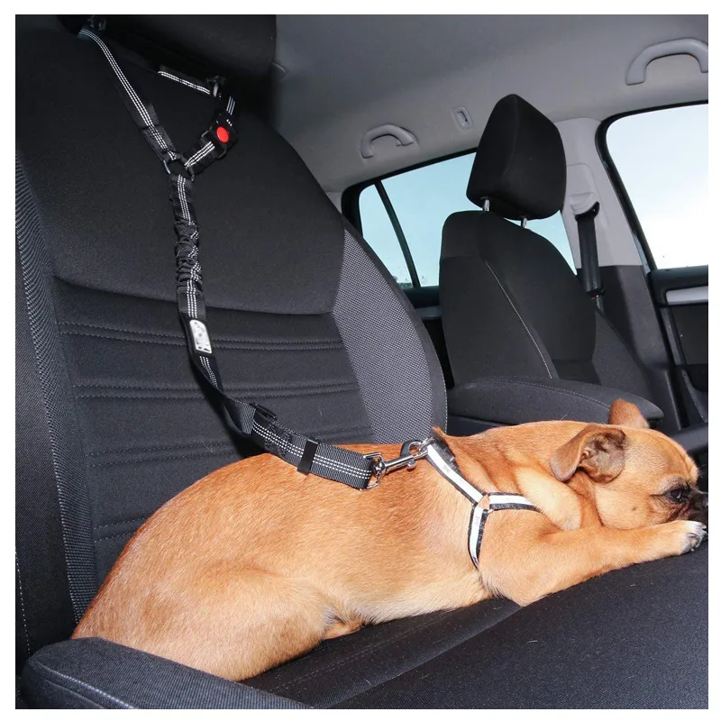 New Solid Two-in-one Dog Harness Leash Pet Car Seat Belt BackSeat