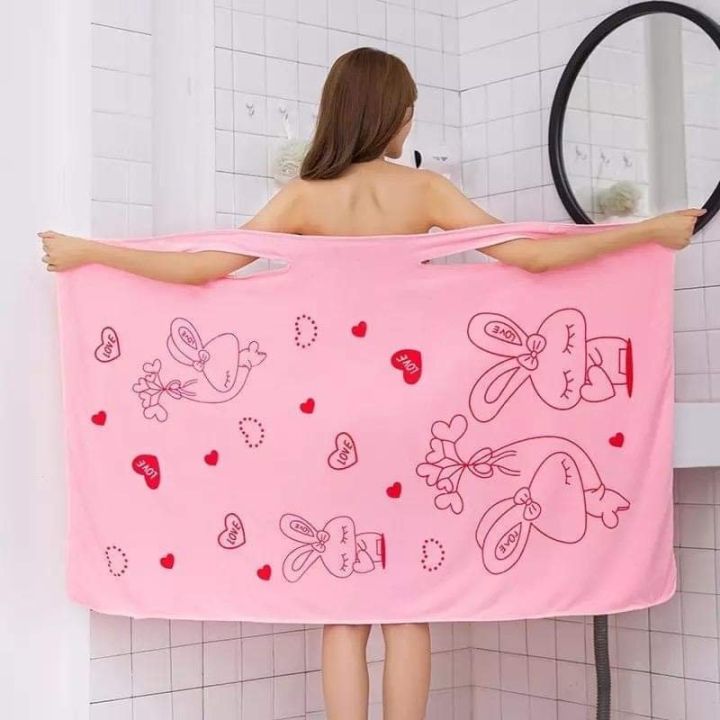 Bathroom%20Women%20Bath%20Towels%20Wearable%20Towel%20Dress%20Beach%20%20Adults%20Bath%20Gown%20SPA%20Sling%20Robes%20%20Home%20Nightwear%20Microfiber%20Women%20Bathrobe%20Bath%20Towel%20-%20Image%205
