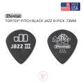 Dunlop Tortex Standard Guitar Picks - .73mm Pitch Black Guitar Picks Made in USA. 