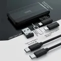 Hoco U86 6 in 1 Multifunctional Phone Charge Cable Kit For iPhone 13 11 12 Pro Max Micro USB Cable Type C Adapter Fast Charger Cable.