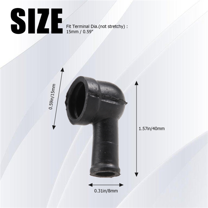 8%20Pcs%2015mm%20x%208mm%20Black%20PVC%20Battery%20Terminal%20Insulating%20Covers%20Boots%20-%20Image%206