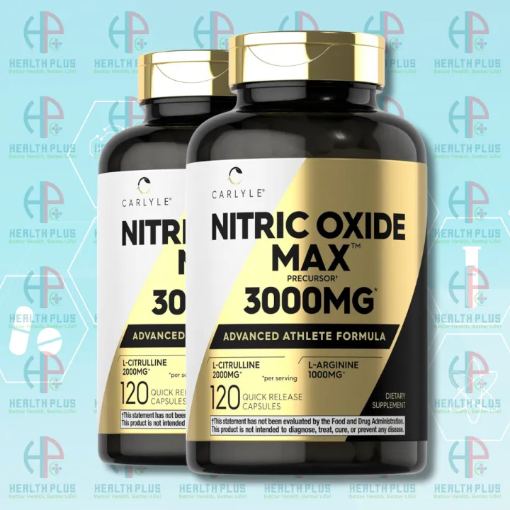 Carlyle%20Nitric%20Oxide%20Supplement%203000mg%20%7C%20120%20Capsules%20%7C%20Pre%20Workout%20with%20L-Arginine%20&%20L-Citrulline%20%7C%20Non-GMO,%20Gluten%20Free%20-%20Image%202