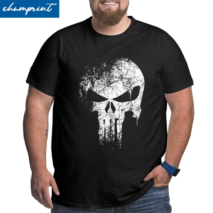 Punisher%20Skeleton%20Skull%20T%20Shirt%20Men%20100%25%20Cotton%20Amazing%20T-Shirt%20Crew%20Neck%20Big%20Tall%20Tees%20Short%20Sleeve%20Clothes%20Large%204XL%205XL%206XL%20-%20Image%203