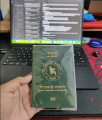 High Quality Transparent Passport Cover With Card Holder.
