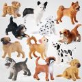 【Sandmdm】 2023 Simulation Mini Dog Model Artificial Figures Lawn Ornaments Animals Garden Statues Kids Collection Science Early Education Toy.