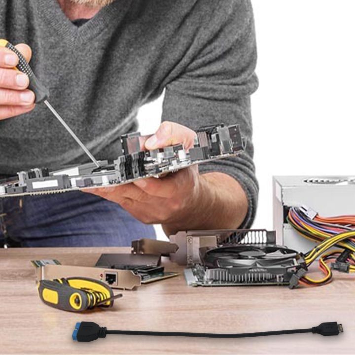 USB%203.1%20Front%20Panel%20Header%20to%20USB%203.0%2020Pin%20Header%20Extension%20Cable%20for%20Motherboard%2020cm%20-%20Image%205