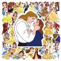 10/30/50PCS Beauty and The Beast Disney Princess Stickers DIY Skateboard Luggage Phone Bike Car Kids Toy Cute Cartoon Decal Gift. 