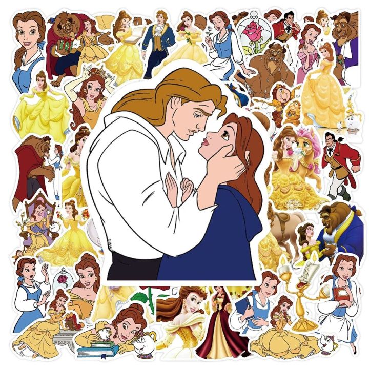 10/30/50PCS%20Beauty%20and%20The%20Beast%20Disney%20Princess%20Stickers%20DIY%20Skateboard%20Luggage%20Phone%20Bike%20Car%20Kids%20Toy%20Cute%20Cartoon%20Decal%20Gift%20-%20Image%203