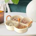 Snack Serving Tray 4 Grids Snack Serving Plate Dishes for Cakes.
