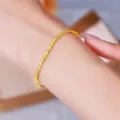 Korea Gold Plated Bracelet Gypsophila Bracelet Birthday Gift Women Jewelry Accessories WANNA. 