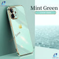 For Apple iPhone 12 Luxury 6D Plating Soft Casing Silicone Square Frame Phone Cover Shiny Bling Phone Case For iPhone 12 Back Cover.