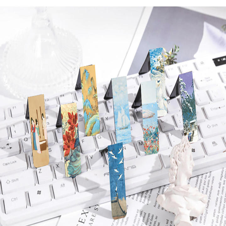 %E3%80%90Fashion%E3%80%91Bookmark%20Set%204%20Creative%20World%20Famous%20Paintings%20Van%20Gogh%20Retro%20Literature%20And%20Art%20Bookbinder%20-%20Image%205