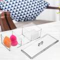 Clear Organizer Desk Makeup Holder Storage Organizer Box Storage Bins for Crafts Dresser.
