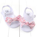 Cute Bows Baby Shoes Summer Flower Kids Newborn Baby Girl Sandals Non Slip Soft Sole Infant Toddler Crib Flat Shoes. 