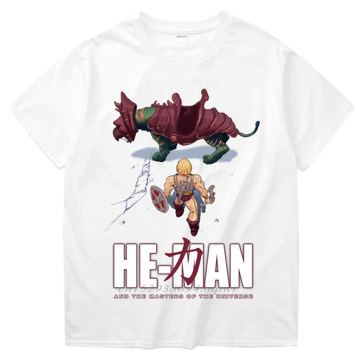 Novelty He-Man And The Of The Universe Akira T Shirt For Male Crewneck 100% Cotton Graphic Print Tee Shirt