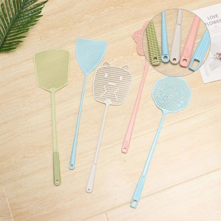 1PC Fly Swatter Insect Killer Mosquito Wasp Long Handle Pest Bat Tool Summer Plastic Insect Mosquito Killer Tool Random Color