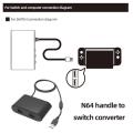 USB Adapter Converter For Nintendo Switch 64/Switch OLED Controller Adapter Gamepad Gaming Converter Adapter For N64 PC Windows. 